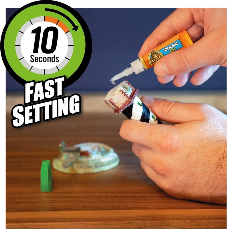 Gorilla Super Glue Gel 3g All Purpose No Run Strong Adhesive Repair