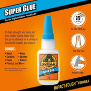 Gorilla Super Glue 15g Fast Setting Impact Tough All Purpose Strong Adhesive GORILLA