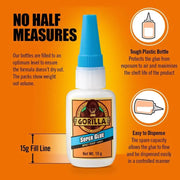 Gorilla Super Glue 15g Fast Setting Impact Tough All Purpose Strong Adhesive GORILLA