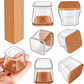 Silicone Chair Leg Protectors Floor Caps 20PCS Square Fit 13-19mm Small Unbranded