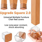 Silicone Chair Leg Protectors Floor Caps 20PCS Square Fit 13-19mm Small Unbranded