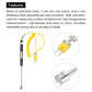 K Type Thermocouple Temperature Probe Sensor Stainless Steel -58~932F 5.1Ft