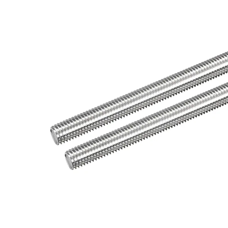 Stainless Steel Fully Threaded Rod M10 x 300mm 1.5mm Pitch Right Hand 2PCS Unbranded