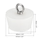 Silicone Rubber Tapered Plug 6073mm Solid Stopper Bung with Ring White