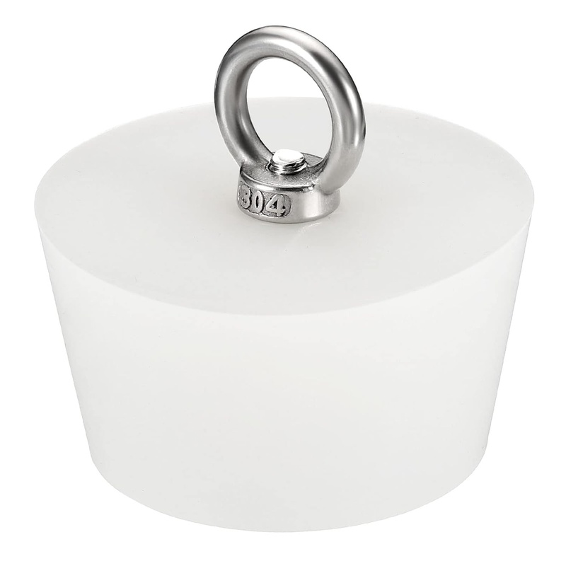 Silicone Rubber Tapered Plug 6073mm Solid Stopper Bung with Ring White