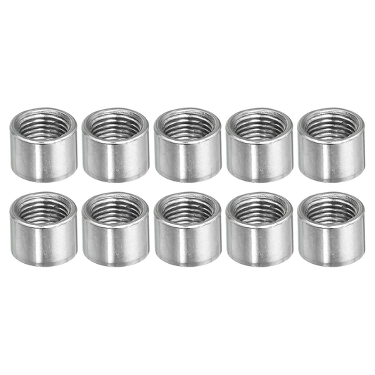 Round Coupling Nut M10x1mm Female Thread 10mm Sleeve Connector Rod 10PCS