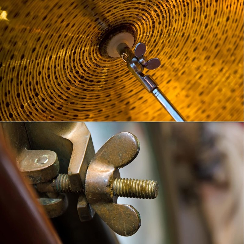 Brass Wing Nuts M8 Butterfly Hand Tighten Fasteners 4PCS for Furniture Tools