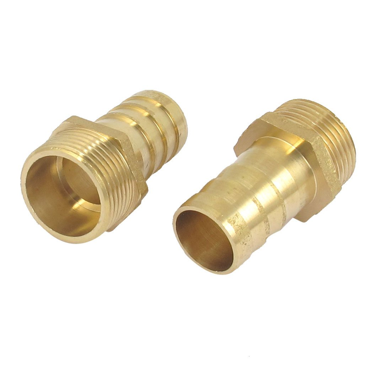 3/4BSP Male Thread to 19Mm Hose Barb Straight Adapter Coupler 2PCS