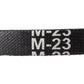 M-22 M-23 Drive V-Belt 22'' 23'' Rubber Power Transmission Belt 2PCS Industrial