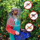 Mosquito Bee Head Net Hat Grey Nylon Midge Face Mesh for Hiking Camping Fishing Unbranded