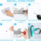 Hair Dryer Holder Wall Mount Stainless Steel for Bathroom Bedroom Barber Does not apply