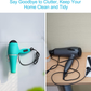 Hair Dryer Holder Wall Mount Stainless Steel for Bathroom Bedroom Barber Does not apply