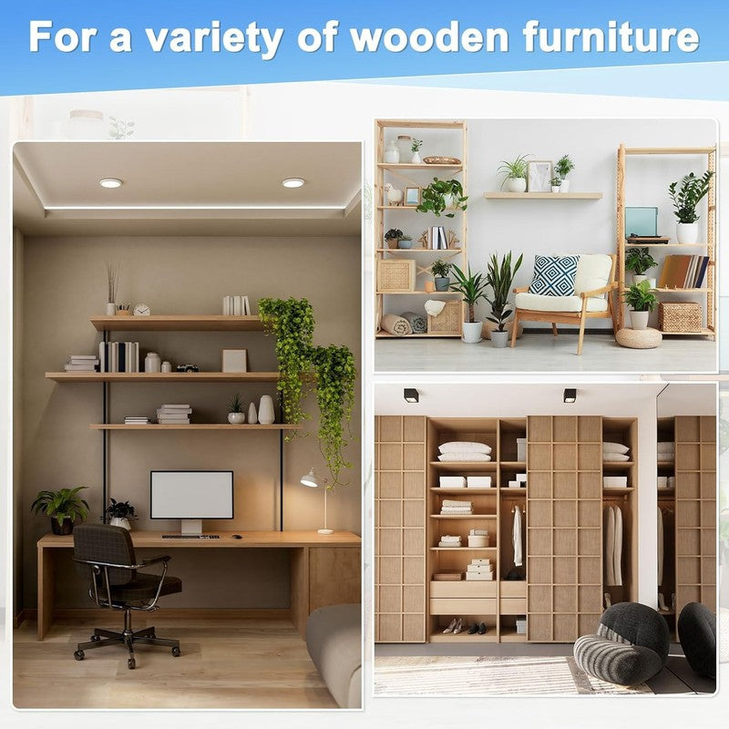 Threaded Inserts for Wood 3/8-16 x 25mm Hex Drive Nuts 15 Pack with Wrench