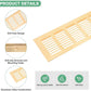 Door Vents 10x3 Inch Aluminum Air Vent Grille Cabinet Wardrobe Gold 2 Pack