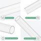 Clear Acrylic Pipe 13mm ID 19mm OD 305mm Rigid Plastic Tube Round Rod