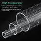 Clear Acrylic Pipe 13mm ID 19mm OD 305mm Rigid Plastic Tube Round Rod