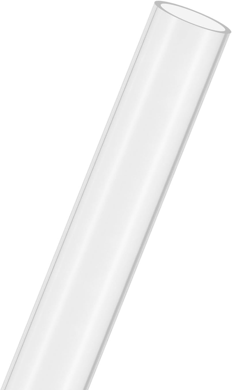 Clear Acrylic Pipe 13mm ID 19mm OD 305mm Rigid Plastic Tube Round Rod