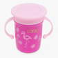 Nuby 360 Cup 240ml Toddler Beaker 6m+ Leak Proof BPA Free Pink Pelican