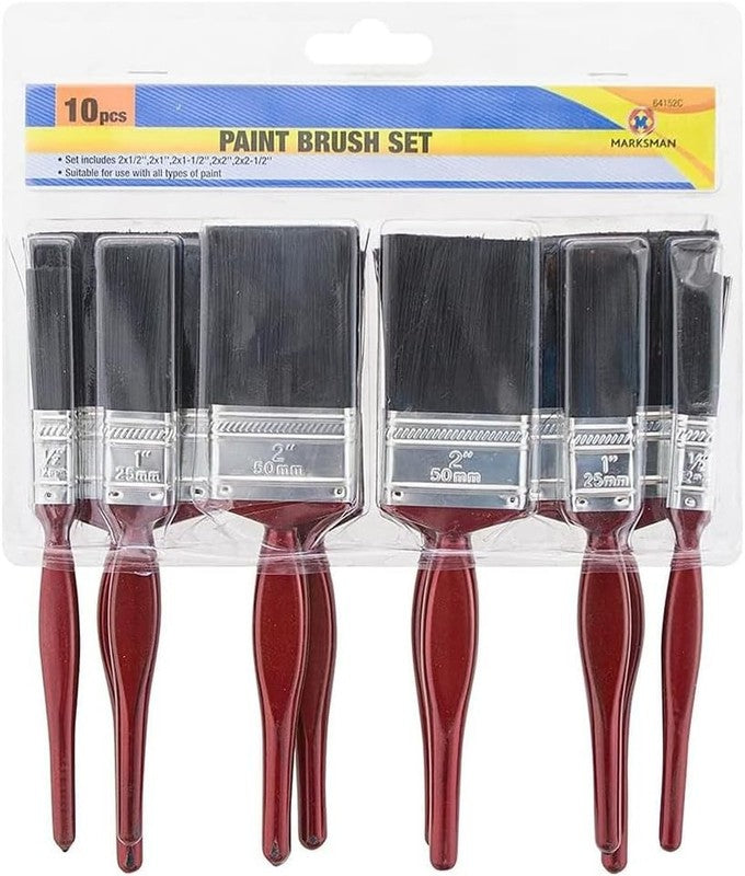 Paint Brush Set 10Pcs Professional Decorating Tools for Walls Ceilings DIY