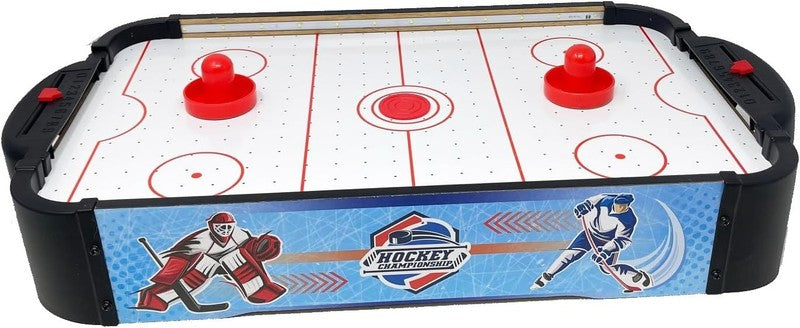 Air Hockey LED Tabletop Game Light Up Arcade Set with 2 Pushers 2 Pucks