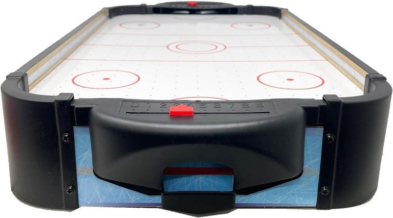 Air Hockey LED Tabletop Game Light Up Arcade Set with 2 Pushers 2 Pucks
