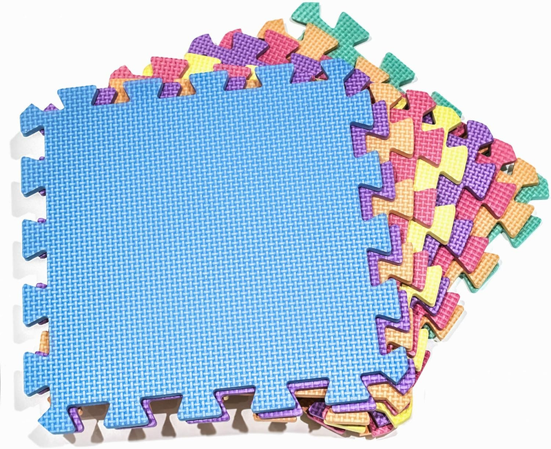 Soft EVA Foam Play Mat Baby Floor Tiles 29x29cm Interlocking Kids Playroom Mat