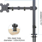 Monitor Arm Desk Mount Adjustable Single Screen Stand for 13-27 Inch LCD LED