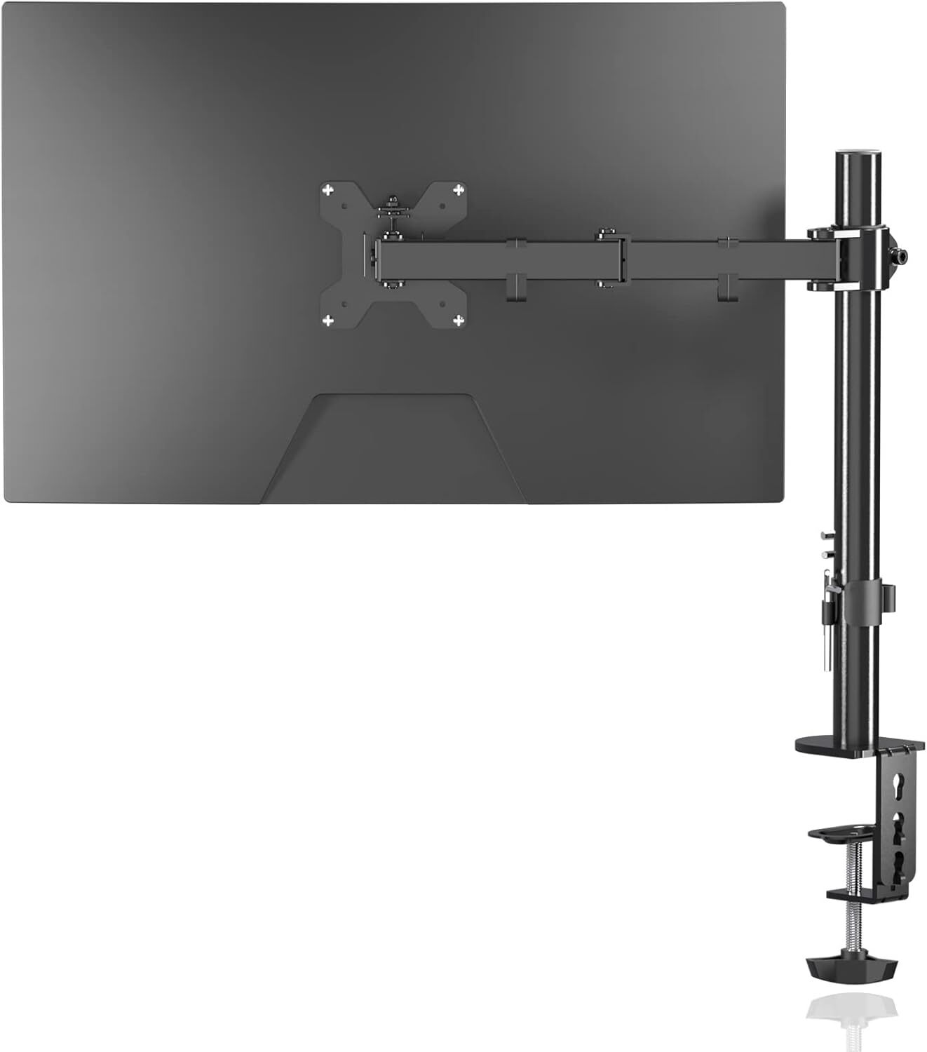 Monitor Arm Desk Mount Adjustable Single Screen Stand for 13-27 Inch LCD LED