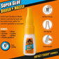 Gorilla Super Glue Clear 12g Brush Nozzle 2-in-1 Instant Strong Adhesive