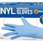 Blue Disposable Gloves Powder Latex Vinyl Free Medical Work Tattoo 100 Pieces