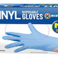 Blue Disposable Gloves Powder Latex Vinyl Free Medical Work Tattoo 100 Pieces