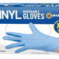 Blue Disposable Gloves Powder Latex Vinyl Free Medical Work Tattoo 100 Pieces