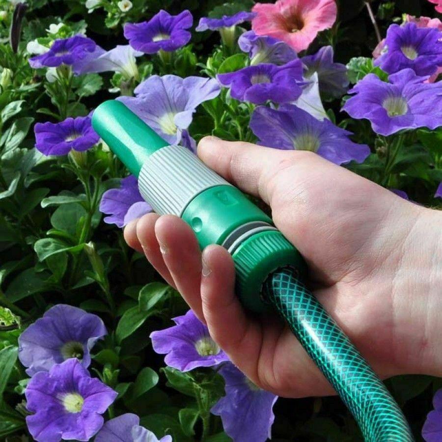 Garden Hose Pipe Water Spray Nozzle Gun Tap Connector Hosepipe Attachment Set