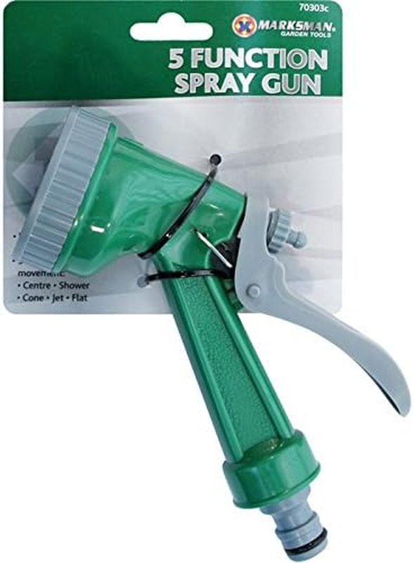 5 Function Garden Hose Spray Gun Trigger Nozzle Plant Watering Handheld