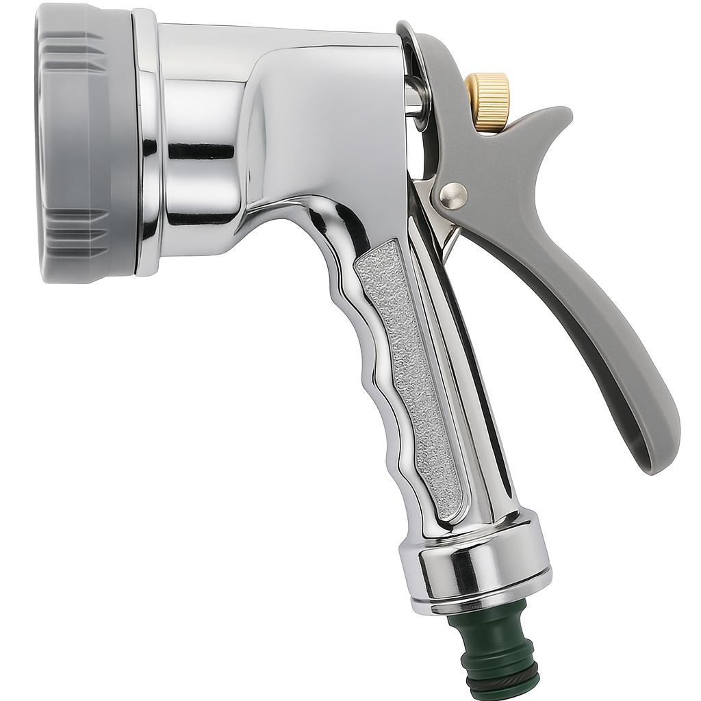 Spray Nozzle Water Hose Metal 6Dial Function Gun Water Sprayer Hoselock