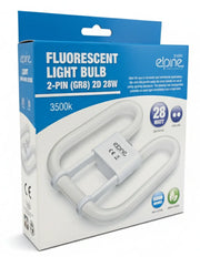 2D Fluorescent Light Bulb 28W 2 Pin Energy Saving Lamp Replacement Tube GR8 Unbranded