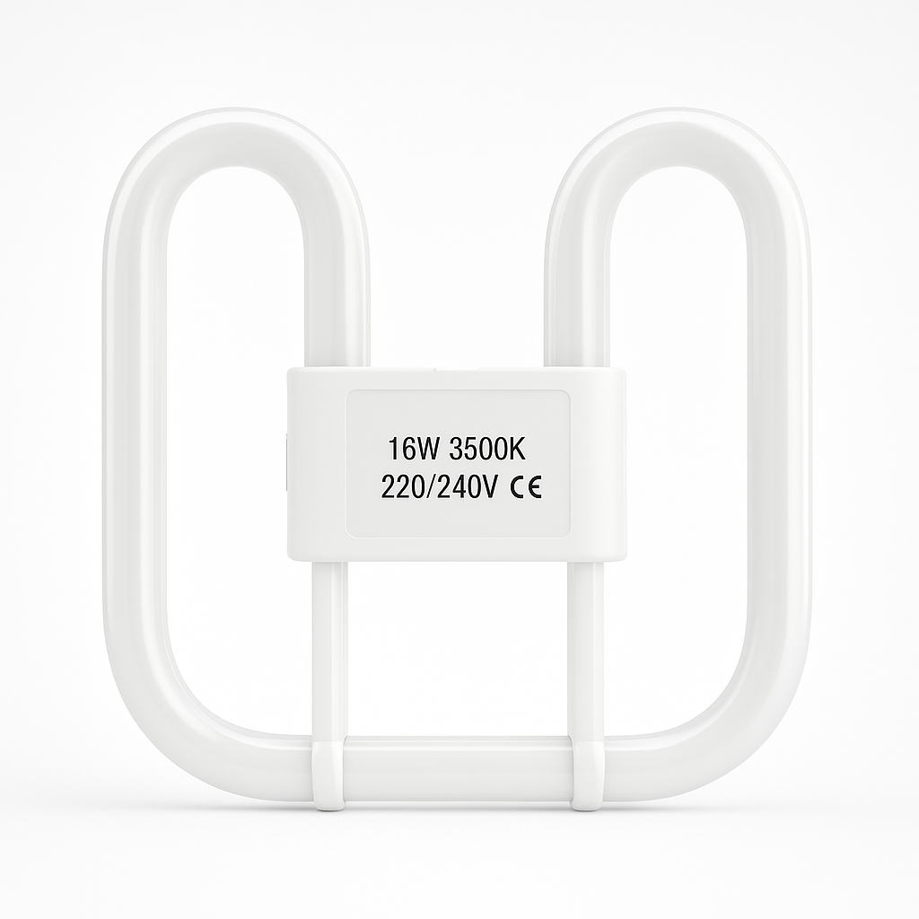 2D Fluorescent Light Bulb 16W 2 Pin Energy Saving Lamp Replacement Tube GR8