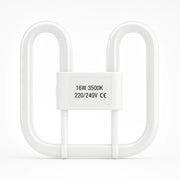 2D Fluorescent Light Bulb 16W 2 Pin Energy Saving Lamp Replacement Tube GR8 Unbranded