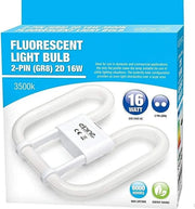 2D Fluorescent Light Bulb 16W 2 Pin Energy Saving Lamp Replacement Tube GR8 Unbranded