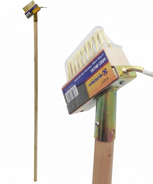 Weed Patio Brush with Hook Scraper for Hassle-Free and Quick Outdoor Maintenance