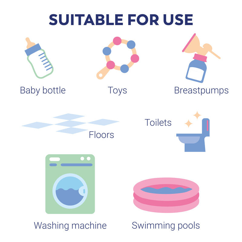 Milton Sterilising Tablet Baby Soother Sanitising Dummy Germs Cleaner Milton