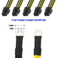 O-Type Terminal to Graphics Card 6 PIN Cable Female PCIE Power Splitter Cable