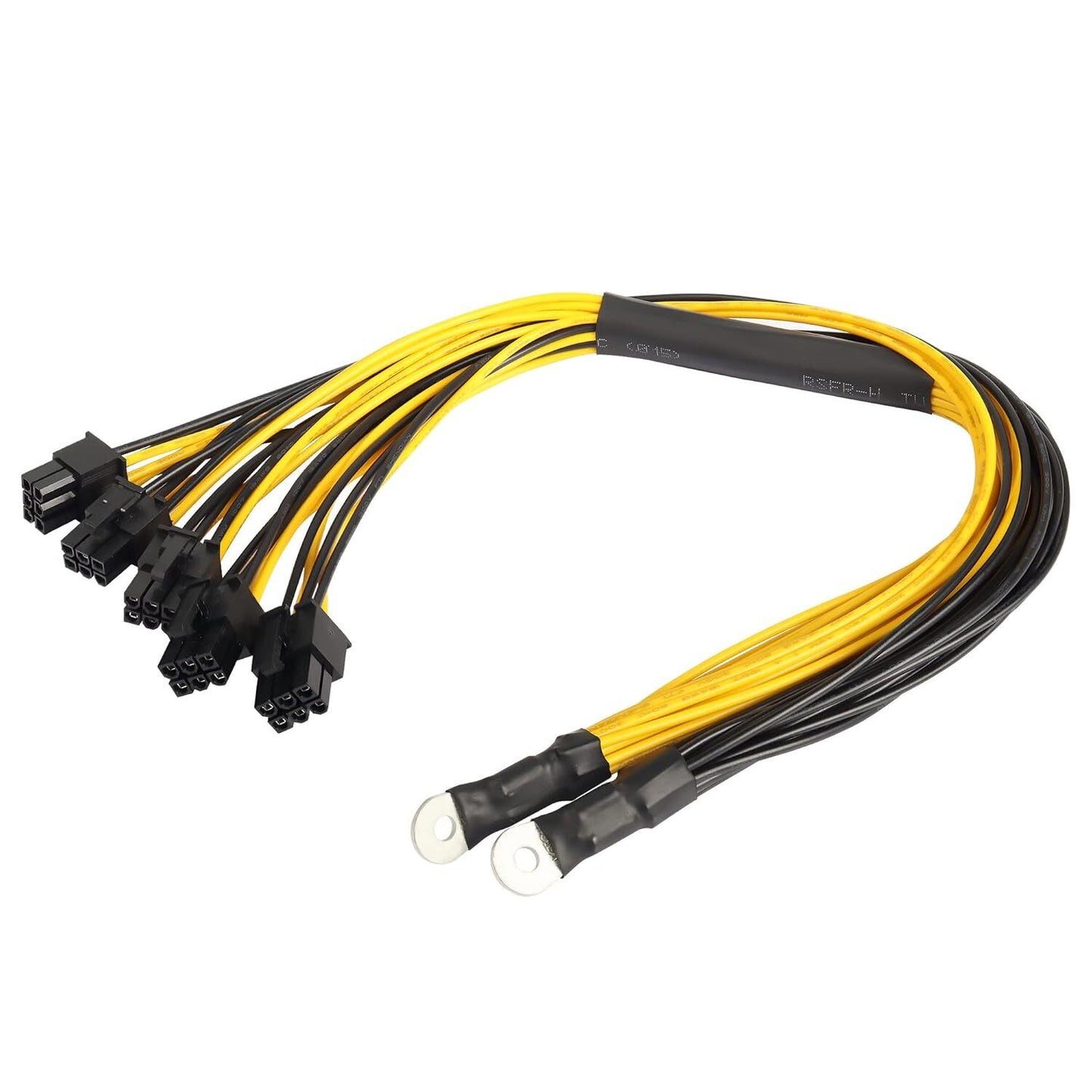 O-Type Terminal to Graphics Card 6 PIN Cable Female PCIE Power Splitter Cable