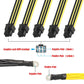 O-Type Terminal to Graphics Card 6 PIN Cable Female PCIE Power Splitter Cable