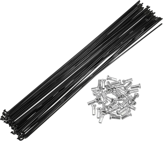 40 Pcs Bicycle Steel Spokes 14G Bike Spoke 282Mm Length with Nipples