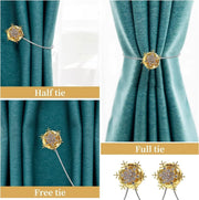 2 Pack Magnetic Curtain Tie Backs Christmas Snowflake Window Holdbacks Clips Unbranded
