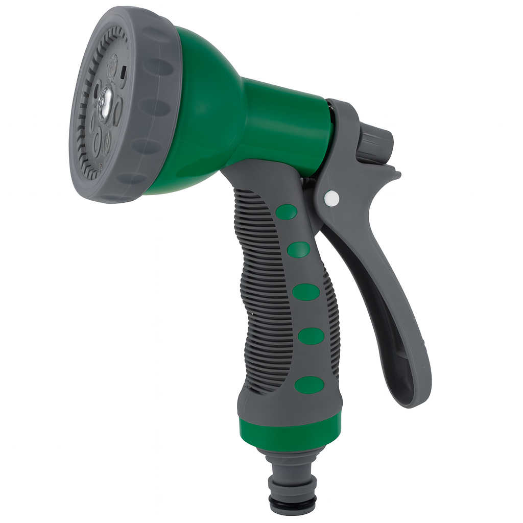 Water Hose Spray Nozzle 7 Function Garden Sprayer Gun Fits Hoses Quick Connect