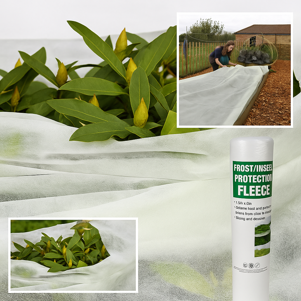 Garden Plant Frost Protection Fleece Cover Marksman White 1.5m x 8m Sheet