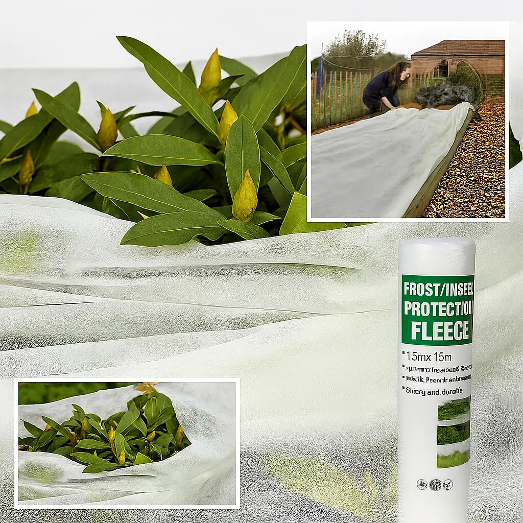 Garden Plant Frost Protection Fleece Cover Marksman White 1.5m x 15m Sheet Unbranded