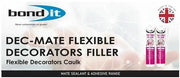 Flexible Filler Quick Drying Interior Caulk Acrylic 300ml White Decor Repair Bond It